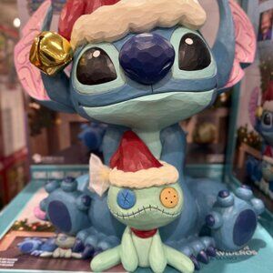 New Disney Holiday Stitch and Scrump Statue by Jim Shore